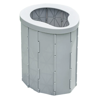 Car-Mounted Toilet, Foldable Portable Kempinq və səyahət - h-foldable-outdoor-toilet-gray