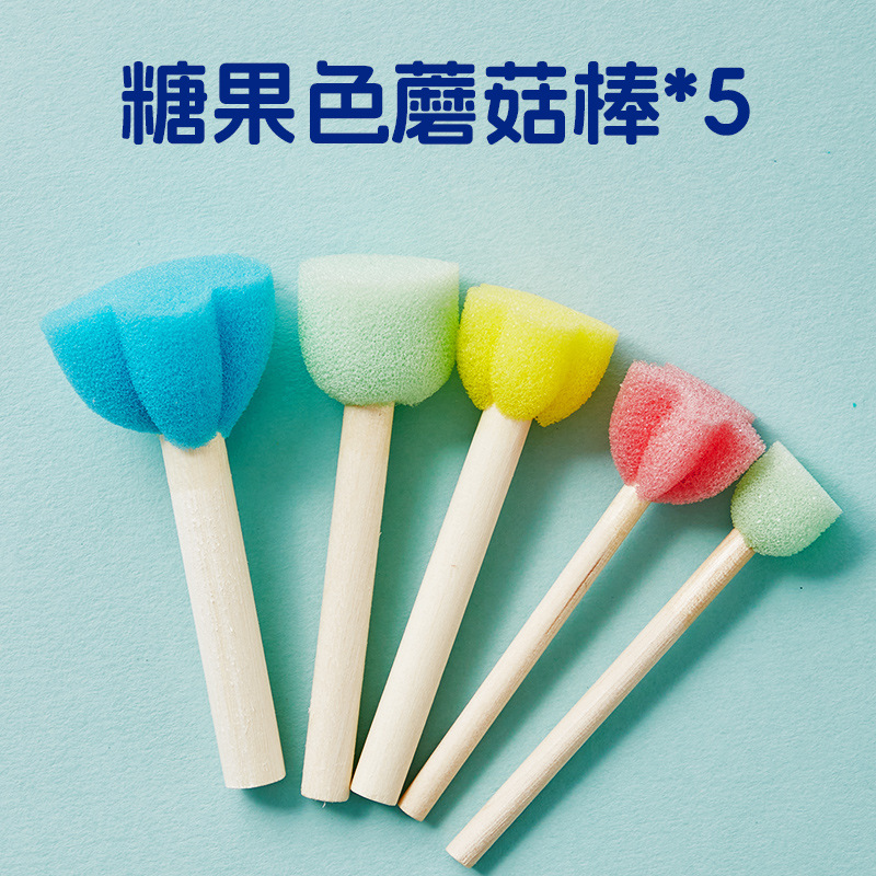 M-03/Candy Colored Mushroom Sticks 5-piece Set