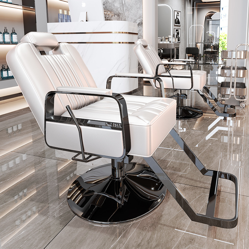 La peluquería de alta gama puede bajar la silla de peluquería, la silla de corte de pelo de teñido en caliente giratorio de elevación especial para la peluquería de alto perfil, simple image 19