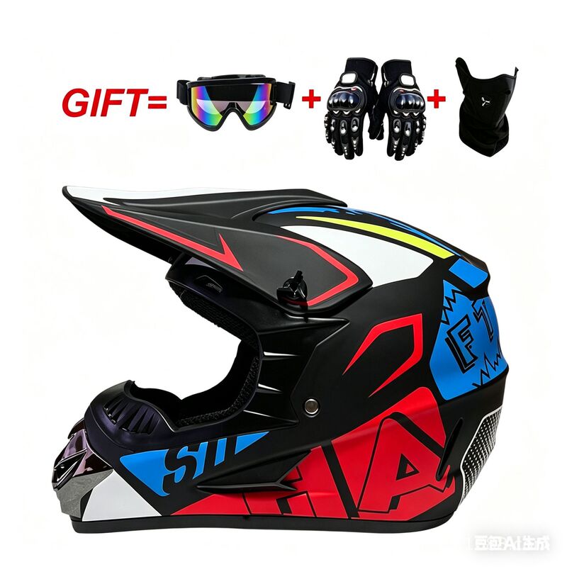 Four-Season Breathable Off-Road Non-Motorcycle Helmet, Mountain Downhill Ultra-Light Safety Helmet for Men and Women, Couple's Trail Racing Full-Face Helmet Four-Season Breathable Off-Road Non-Motorcycle Helmet, Mountain Downhill Ultra-Light Safety Helmet for Men and Women, Couple's Trail Racing Full-Face Helmet