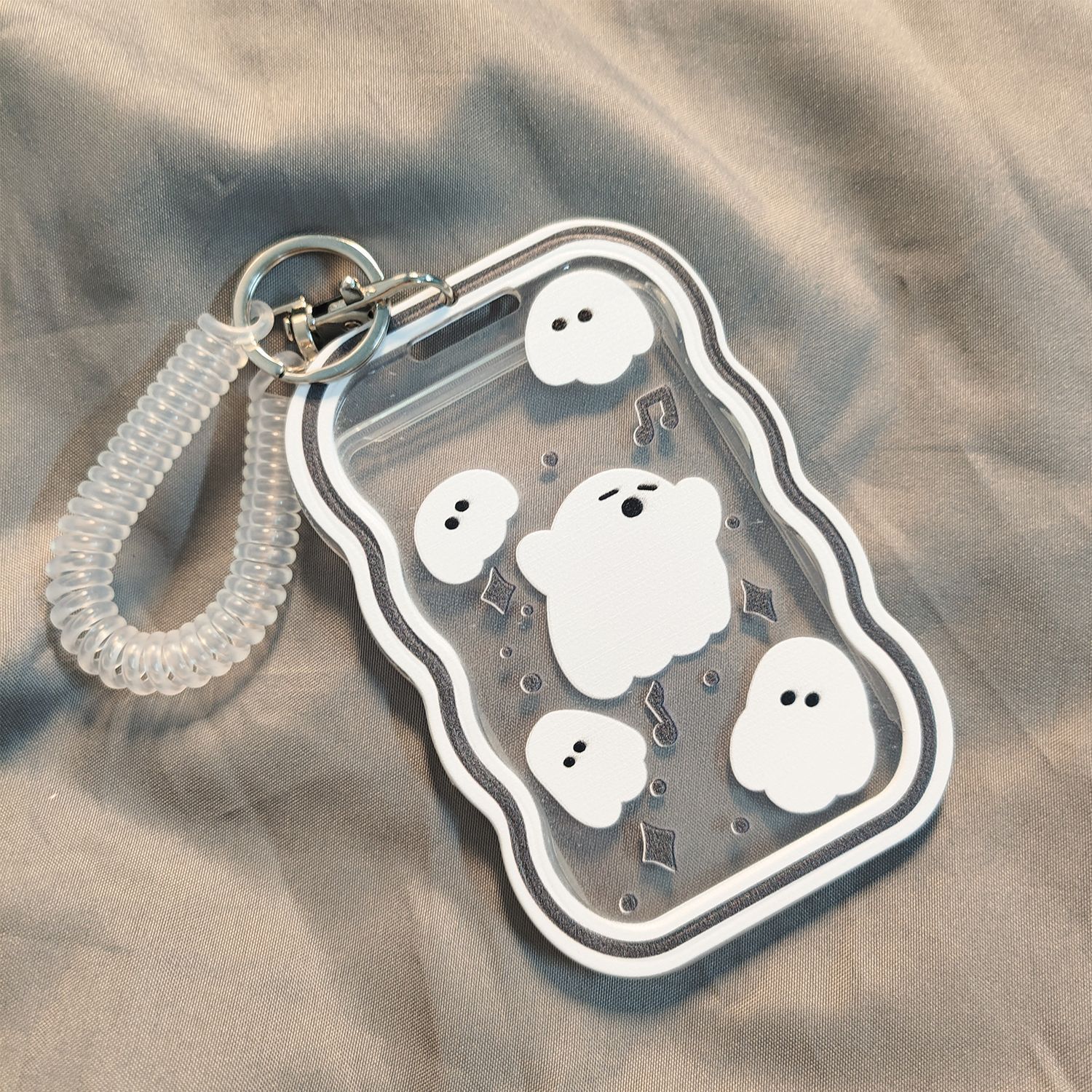 내부 웨이브 카드 슬리브 + 투명 스프링 로프