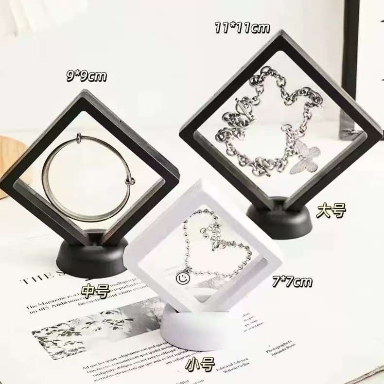 Caja de joyería de arco caja de regalo de rosas borrado tela de plata certificado bolso collar pulsera anillo (un solo disparo no envía)