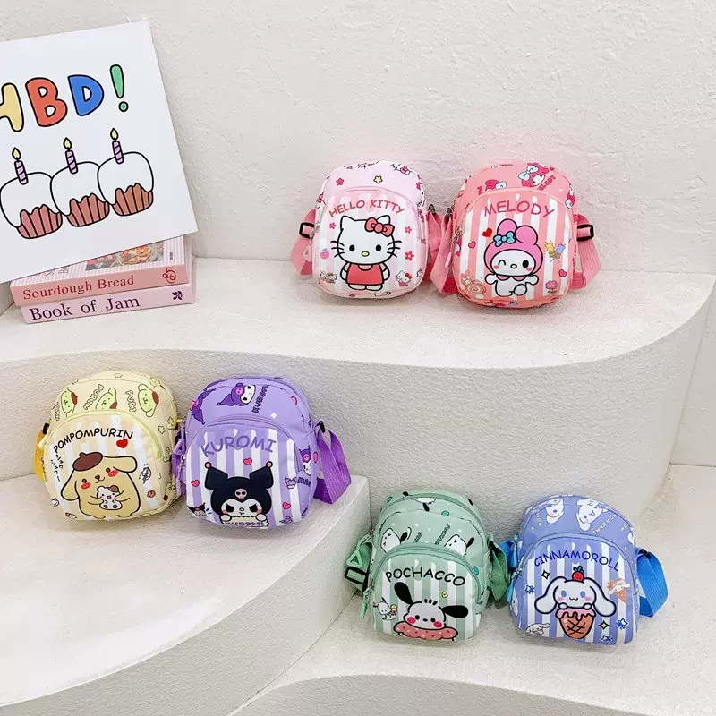 新款美乐蒂儿童单肩包女大容量卡通可爱零钱包KT猫百搭斜挎小方包