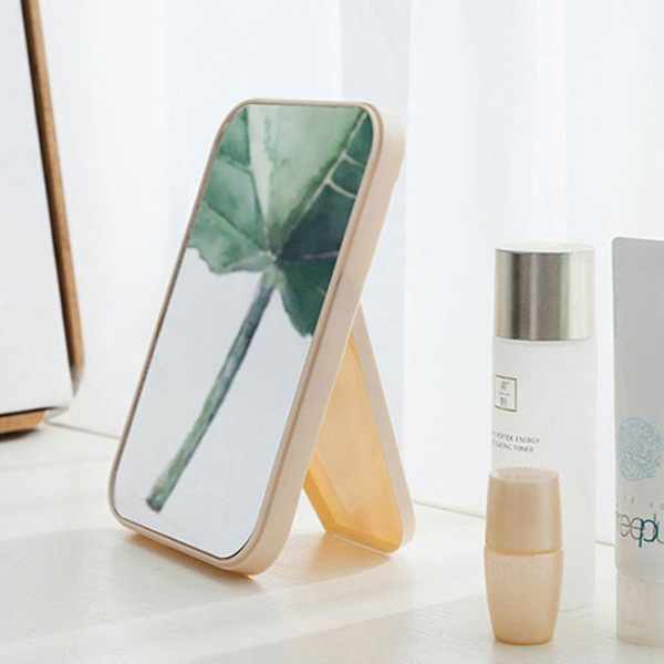 Handheld folding table mirror for students