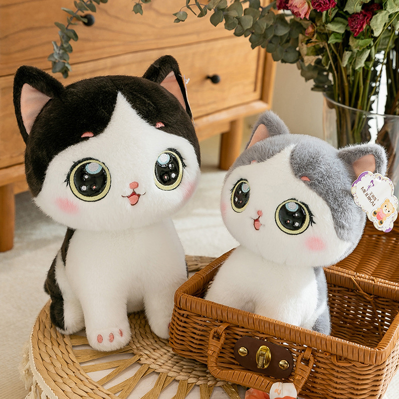 New cute cat doll sitting cat plush toy children's comfort doll large doll wholesale New cute cat doll sitting cat plush toy children's comfort doll large doll wholesale