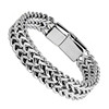 Men's woven square bracelet stainless steel, magnetic accessory, European style