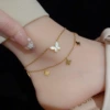 Двухслойная бабочка из белой раковины 233