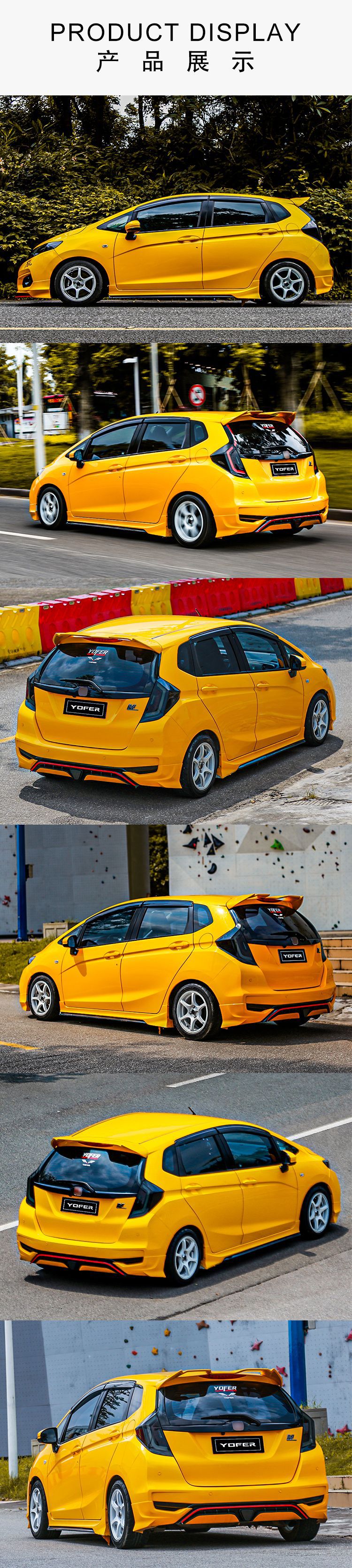 Suitable for 14-20 Fit Gk5 Modified Yofer Sports Rear Wing Without Punching Rear Wing Rear Spoiler Oull Wing