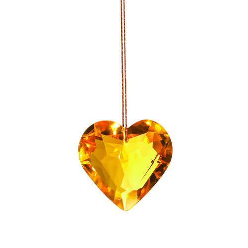 suncatcher cross-border peach heart crystal craft jewelry accessories chandelier decoration pendant wholesale