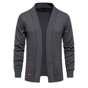 Autumn and winter new European size cross-border foreign trade cardigan men's sweater high quality business sweater sweater men's top