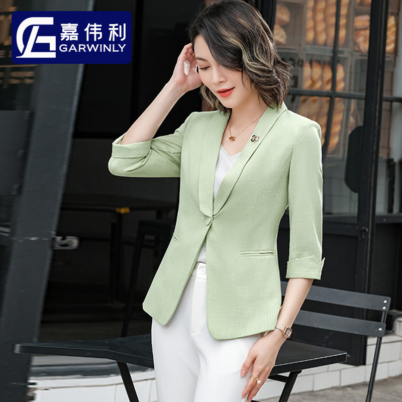 Black suit coat 2021 Spring and summer new pattern Self cultivation temperament leisure time Thin section Little have cash less than that is registered in the accounts man 's suit jacket