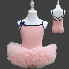 儿童舞蹈服女童练功服夏季吊带跳舞女孩形体考级体操芭蕾舞中国舞