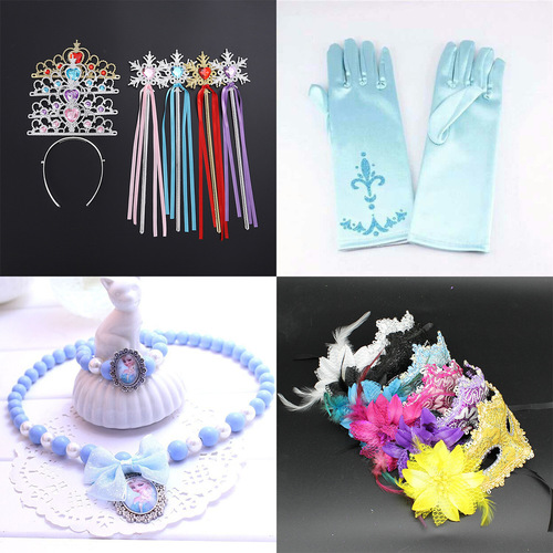 Cartoon crown children's plastic crown cane children's jewelry hair accessories headwear children's hair accessories crystal crown