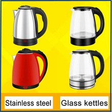 electric kettles/glass不锈钢电热水壶,玻璃电水壶欧规外贸跨境