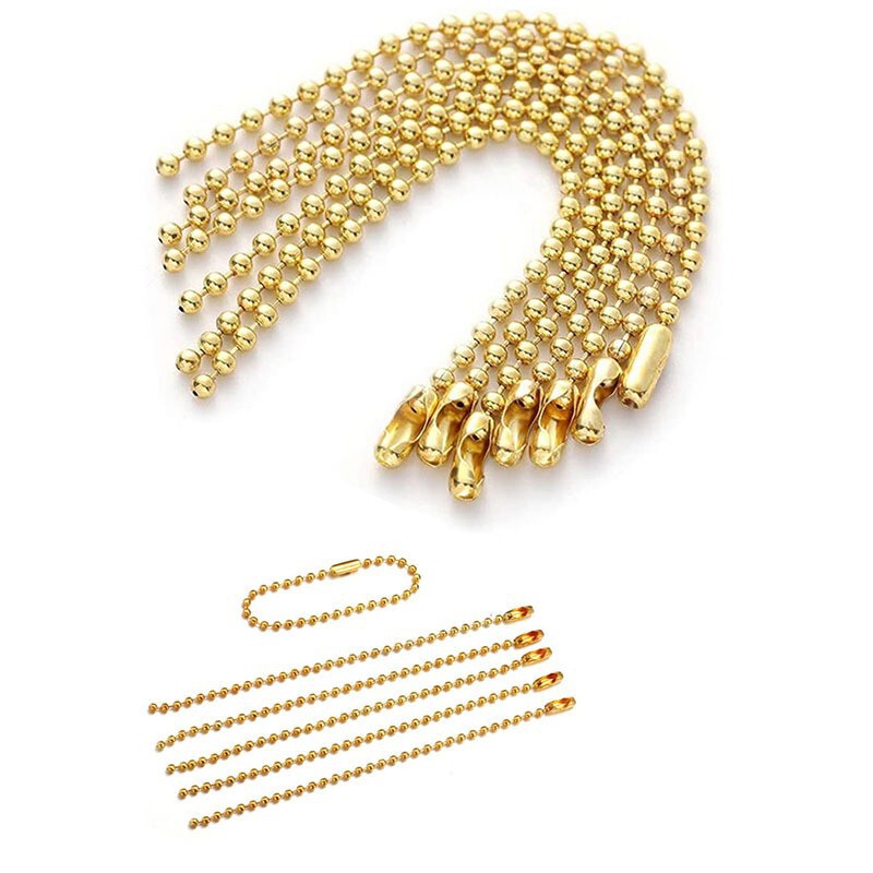 Bead Chain Metal Electroplating Color-retaining Bead Chain Tag Chain Plush Toy Hanging Chain Goo Card Hanging Chain 2.4mm Metal Chain Bead Chain Metal Electroplating Color-retaining Bead Chain Tag Chain Plush Toy Hanging Chain Goo Card Hanging Chain 2.4mm Metal Chain