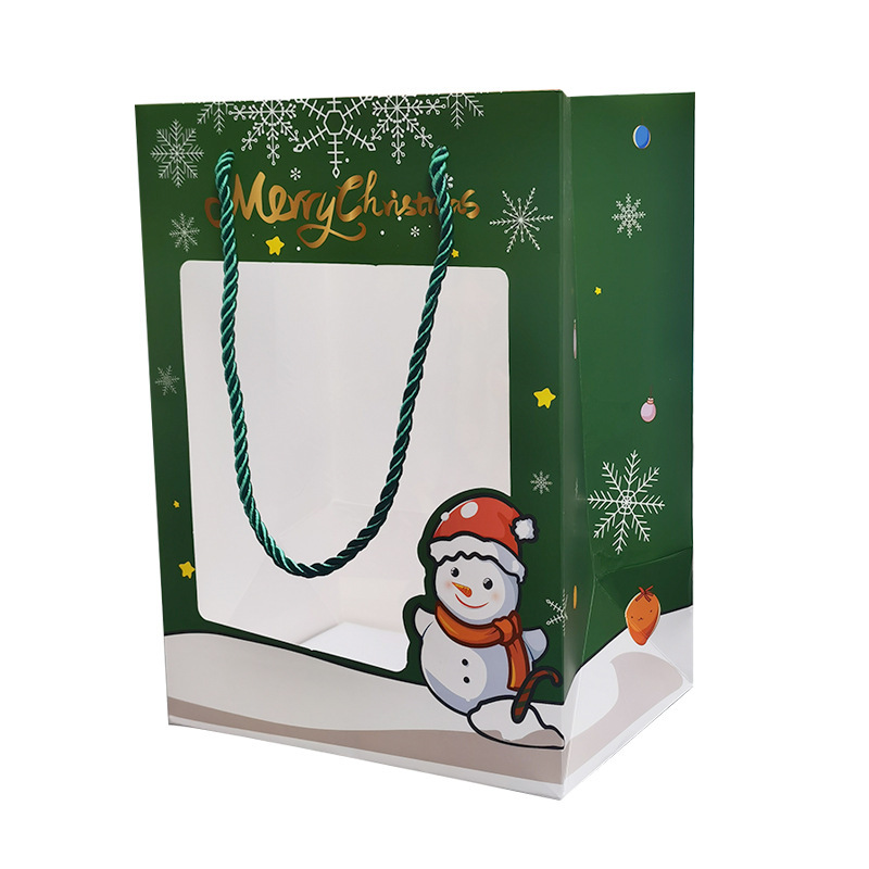 녹색 인쇄, 흰색 판지, 18*13*25