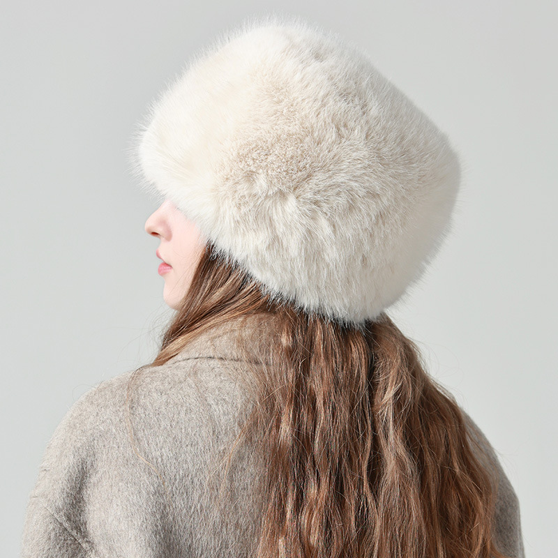 Protezione per le orecchie versatile piccola per viso caldo mongolo in cotone autunno e inverno da donna, secchio per l'acqua del nord-est_voghion.com