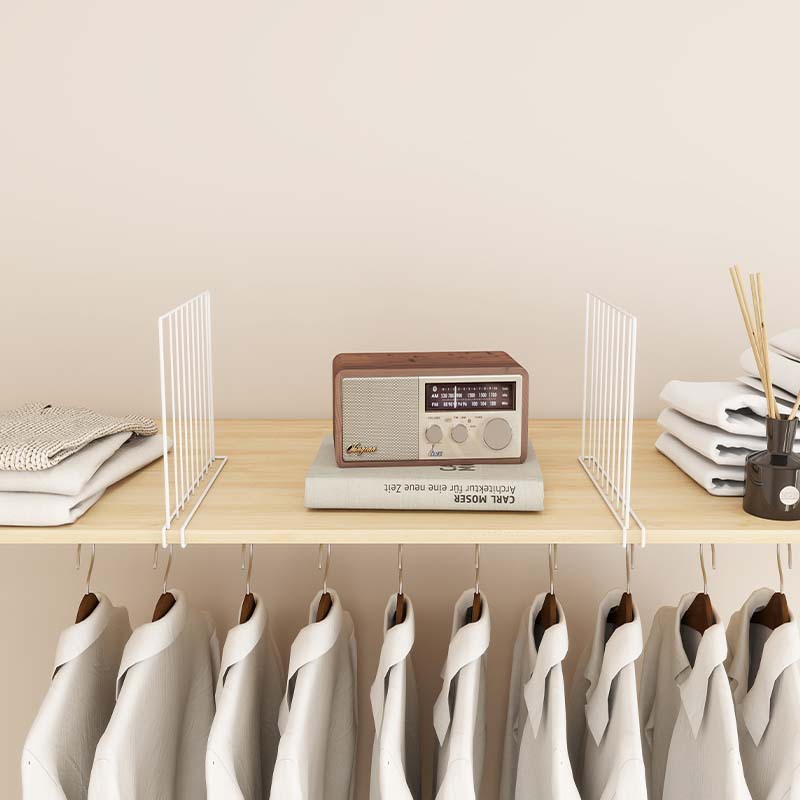 Armario de hierro de almacenamiento tablero de partición rack de almacenamiento en capas de partición de ropa estante de partición deflector de partición de organización