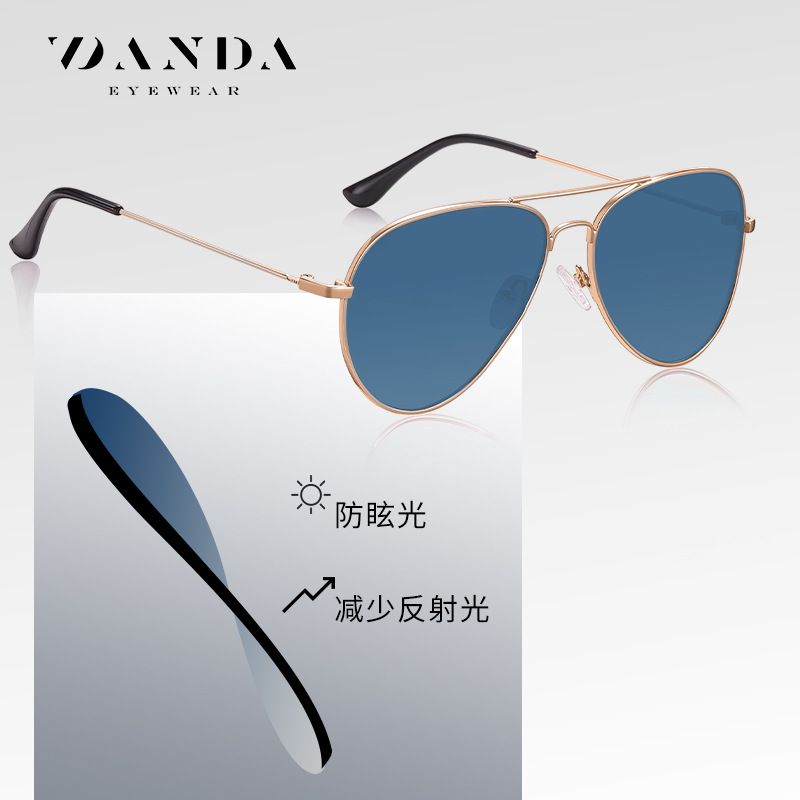 Nuevas gafas de sol cóncavas S3025 con revestimiento de película verde en el interior, gafas de sol reflectantes antideslumbrantes para conducir, venta al por mayor