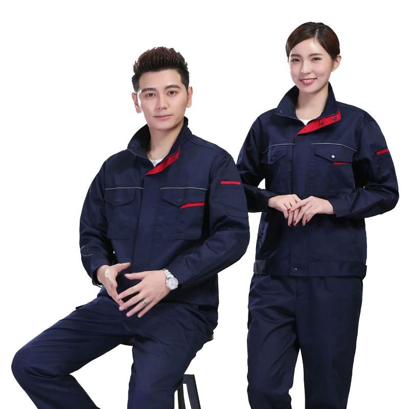清风劳保工作服男装耐磨耐脏长袖厂服立领大码物业汽修劳保服定制|undefined