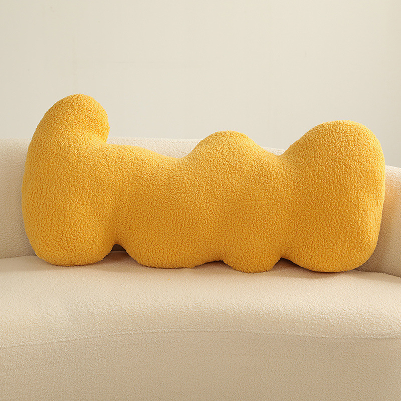 Nuevo estilo simple almohada de peluche floral almohada de peluche nudo donut almohada de cama almohada de cojín grande almohada al por mayor