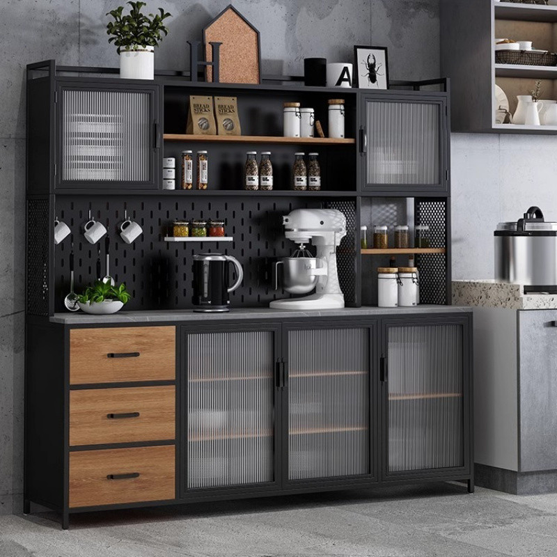 Tal餐边柜一体靠墙loft工业风岩板茶水柜厨房储物柜橱柜置物柜