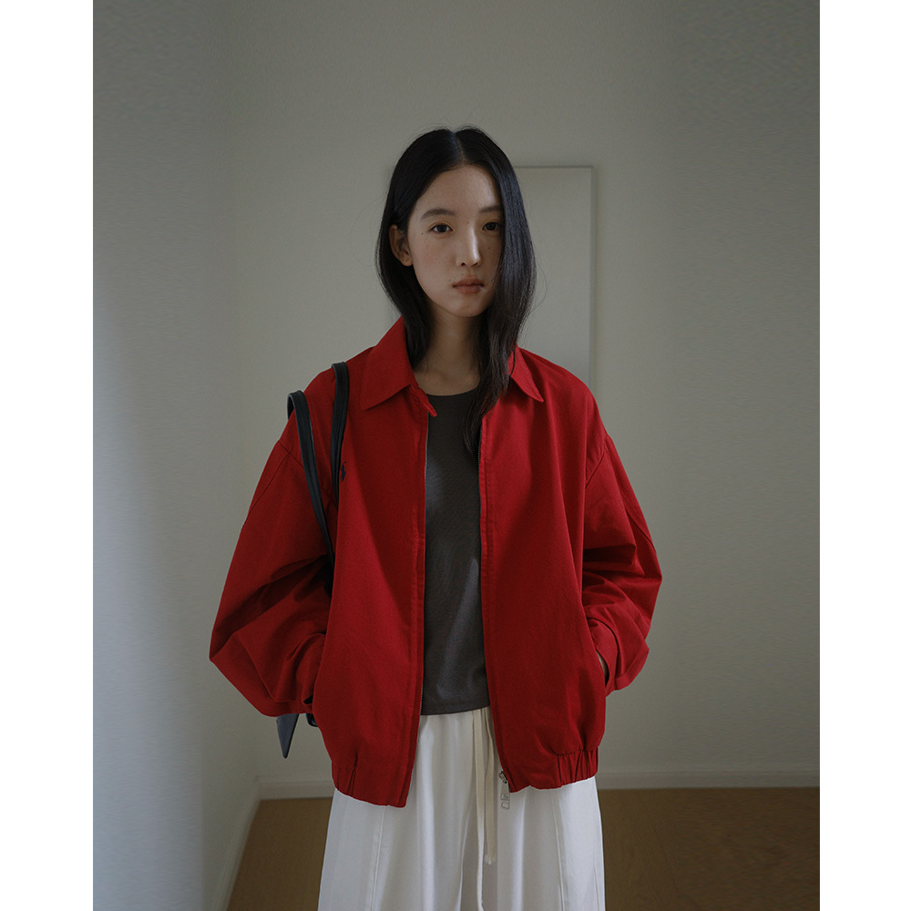 EVERTRUE 2026 Spring New Korean Style Short Long Sleeve Loose Jacket 68187