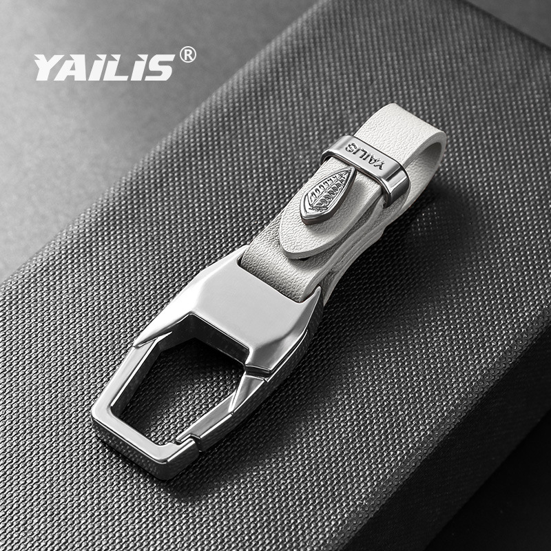 Silver square buckle [white]