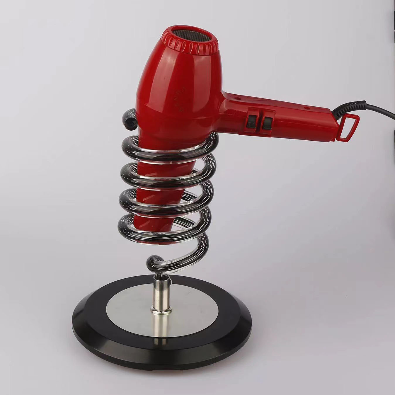 Hair Salon Punch-free Hair Dryer Rack Bathroom Spring Storage Rack Hair Dryer Hair Dryer Rack Toilet Fixed