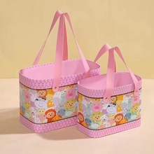 新款创意儿童礼物盒满月酒生日宴礼品盒宝宝周岁伴手礼盒卡通礼盒