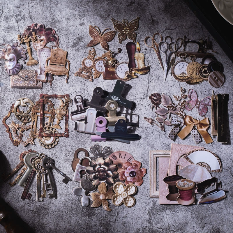 Серия мастерских ручной работы Красивый день полые жесткие карты Ретро ручной счет материал украшения коллаж поддержка 4