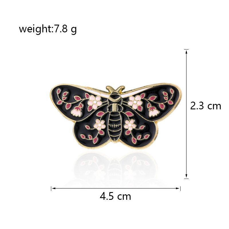 13g Weight Brooches Classification Casual, Party, Street Occasion Zinc alloy Material Butterfly Pattern Unisex Gender Enamel, Plating Design Sweet Style Sweet Pin Butterfly Zinc Alloy Enamel Plating Unisex Brooches 5
