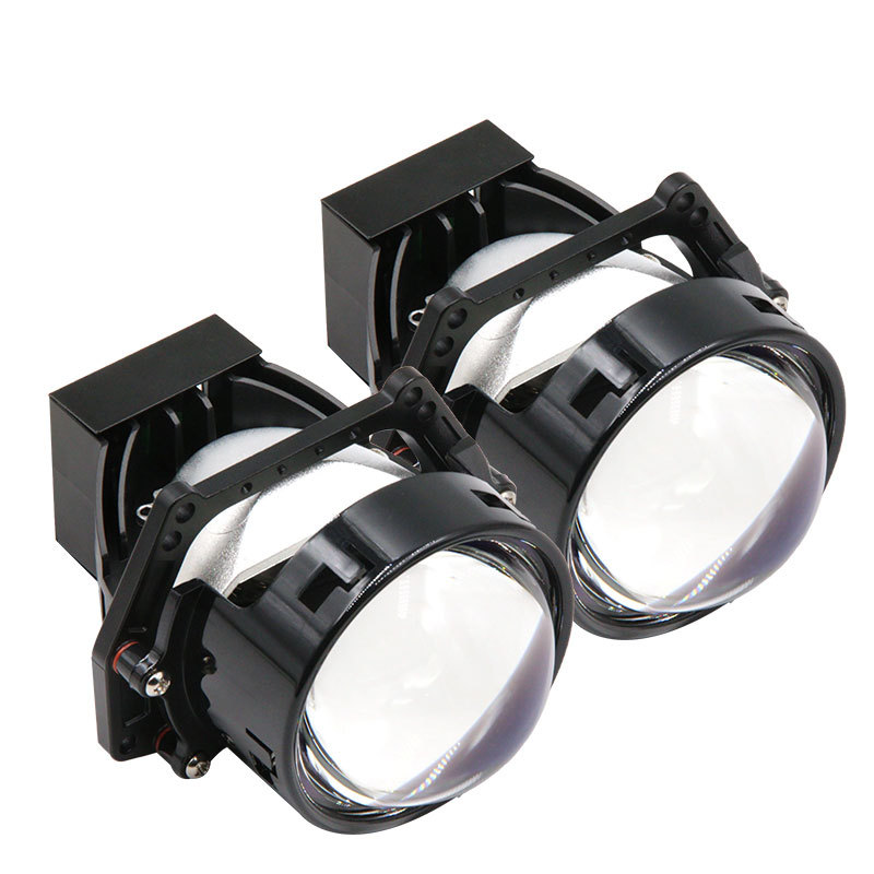 Nuevo coche de venta caliente transfronterizo personalizado Lámpara LED P01 Lente láser 65W Taza de luz doble 3.0 Concentro súper brillante Universal