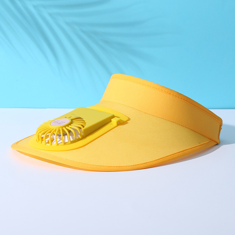 Women's Rechargeable Fan Hat Summer 2023 Wide Brim Sun Protection Open Hood Fashionable Face Slimming Effect_voghion.com