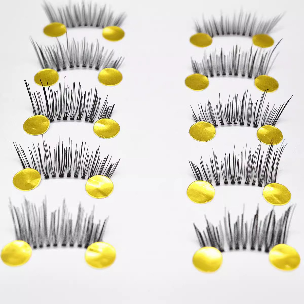 B19 medio ojo cola alargada Desnuda Maquillaje Pestañas segmento injerto práctica etapa desfile de moda fuente fábrica al por mayor