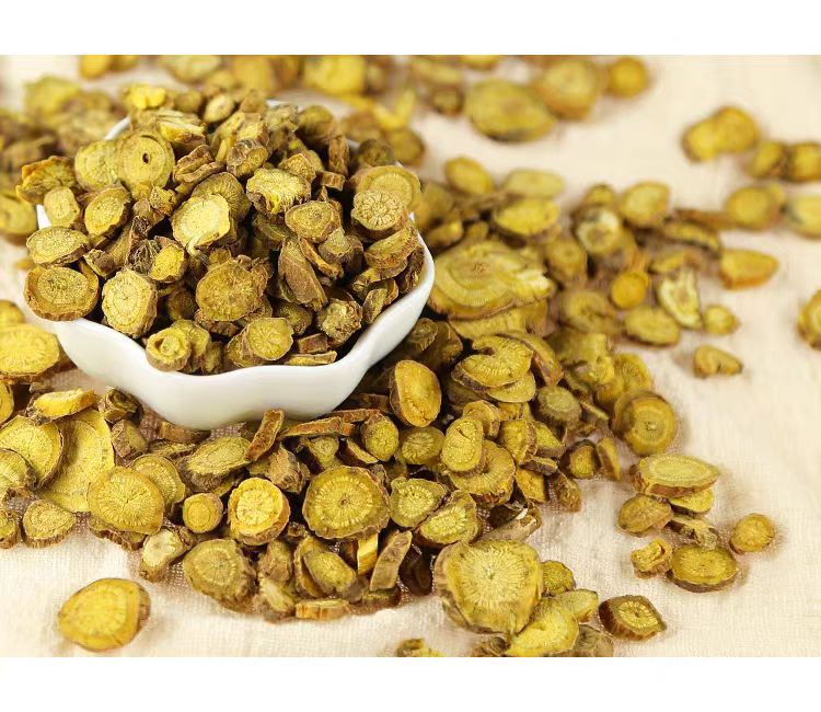 Scutellaria Powder Huang Qin 500g Chinese Herbal Powder for Tea and Decoction Use specifications