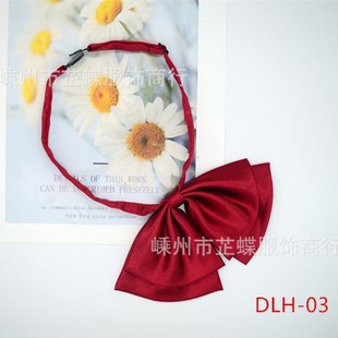 Professional Women's Large Collar Flower Dress Women's Large Bow Double Apple Flower