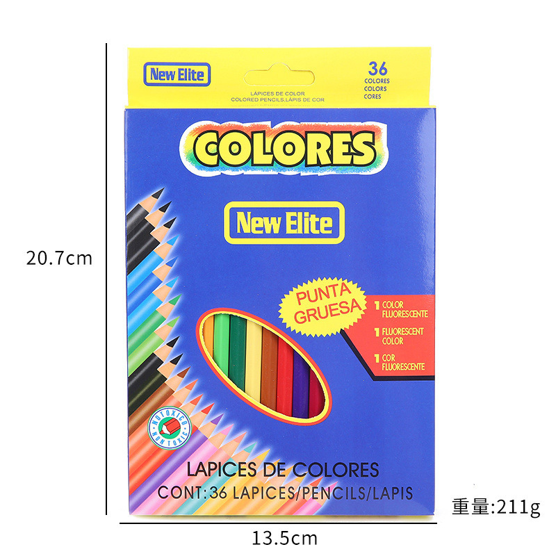 Embalaje largo de doble capa de 36 colores