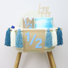 Insボヘミアン木珠流蘇横断幕、半歳誕生日流蘇横断幕、パーティー誕生日装飾横断幕