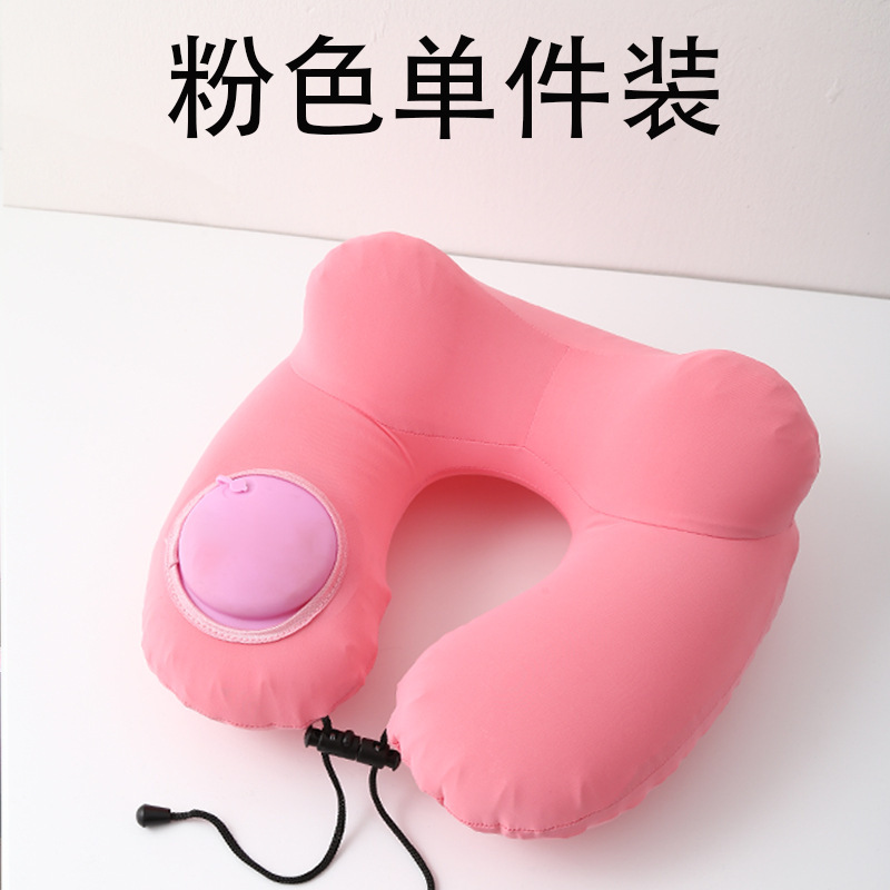 almohada de viaje tipo almohada jorobada presión inflable almohada de cuello portátil vuelo almohada de cuello viaje de negocios almohada de cuello viaje de larga distancia