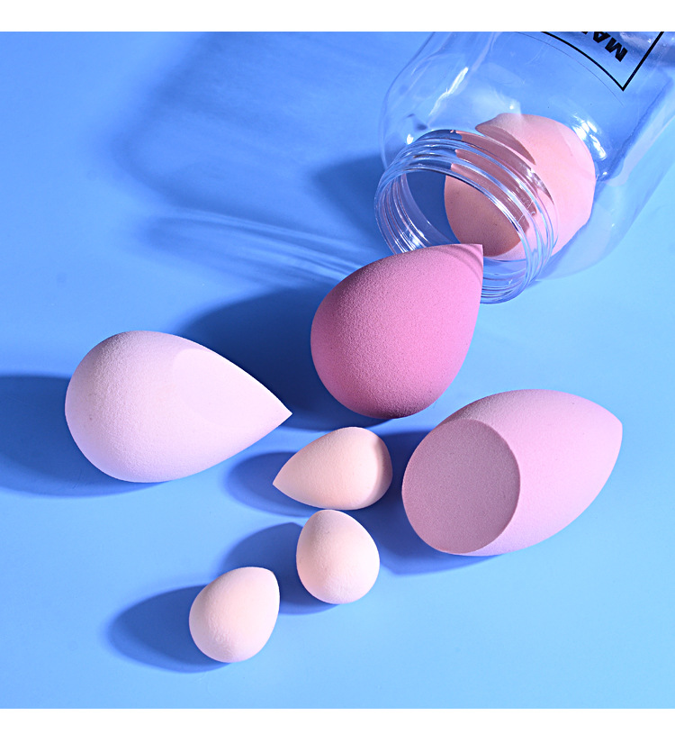 Fashion Solid Color Hydrophilic Non-latex Cosmetic Egg 1 Set display picture 3