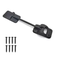 RV RV аксессуары 6 "пластиковые дверные заглушки дверные заглушки внешние дверные крючки (черный) с 8 винтами