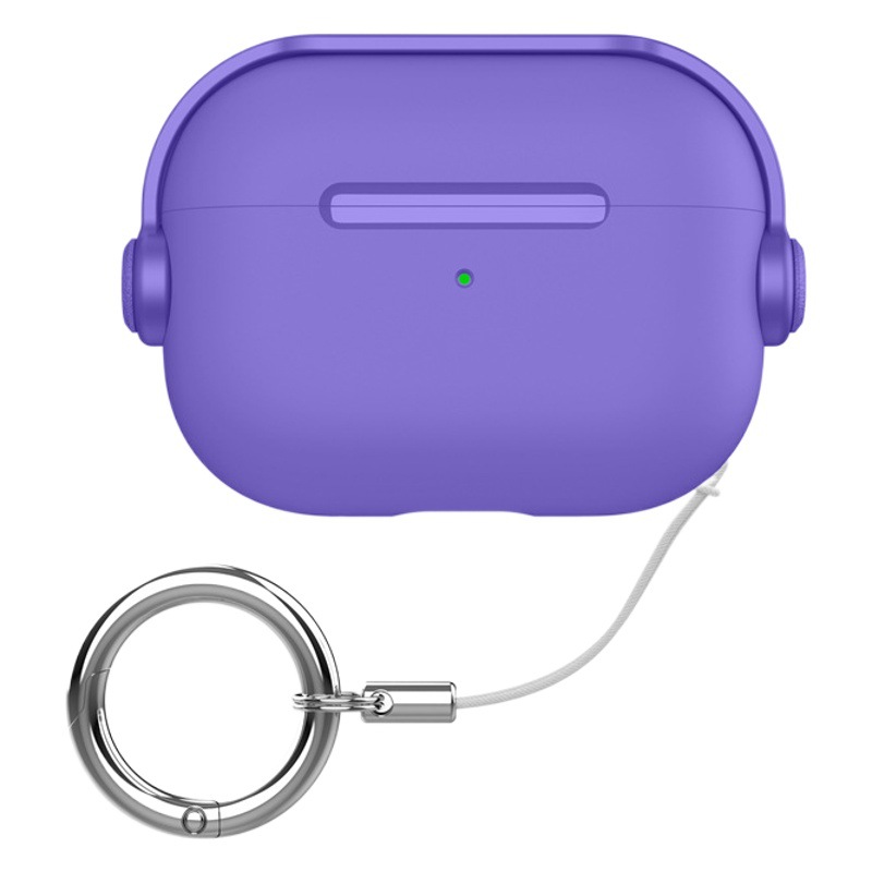 Airpods保護カバーを適用します。アップル4世代ins風イヤホンの殻にひもをかけます。