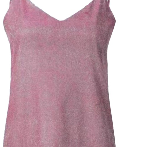 Summer 2020 European and American Women's Fashion Sexy V-neck Shimmering Silver Dot Embroidered Halter Top