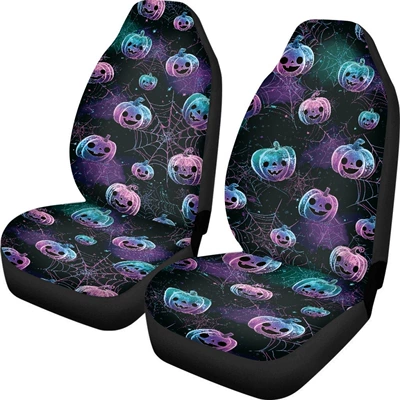Universal seat cover | Cross-border Halloween-themed printed seat covers, featuring - ysfp1194fv-1-2-piece-set
