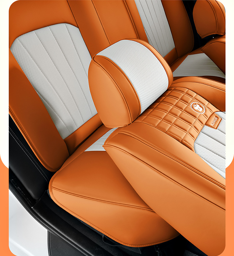 Car Seat Cushion Full Surround Leather New Model Car Seat Cover Universal for All Seasons Five-Seater Leather Special Seat Cushion Cover