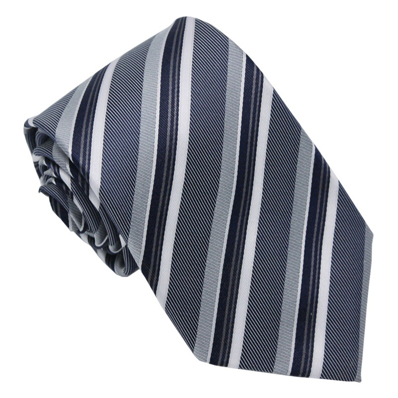 Fabricante en stock corbata de seda para hombre hecha a mano 8cm profesional ropa formal negocios corbata de seda de mora teñida con hilo Jacquard