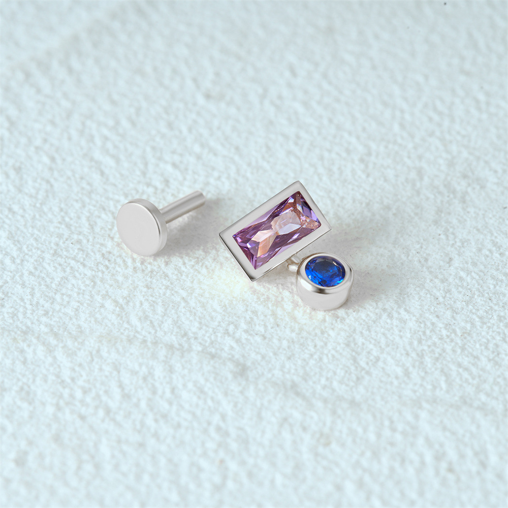 2g Weight Zircon Inlay Material Ear Studs Classification 1 Piece Quantity Daily, Street Occasion 925 Sterling Silver Material Geometric Pattern Women's Gender Plating Design Casual, Simple Style Style 1 Piece Ear Cartilage Rings & Studs Casual Simple Style Geometric 925 Sterling Silver Plating Zircon 28
