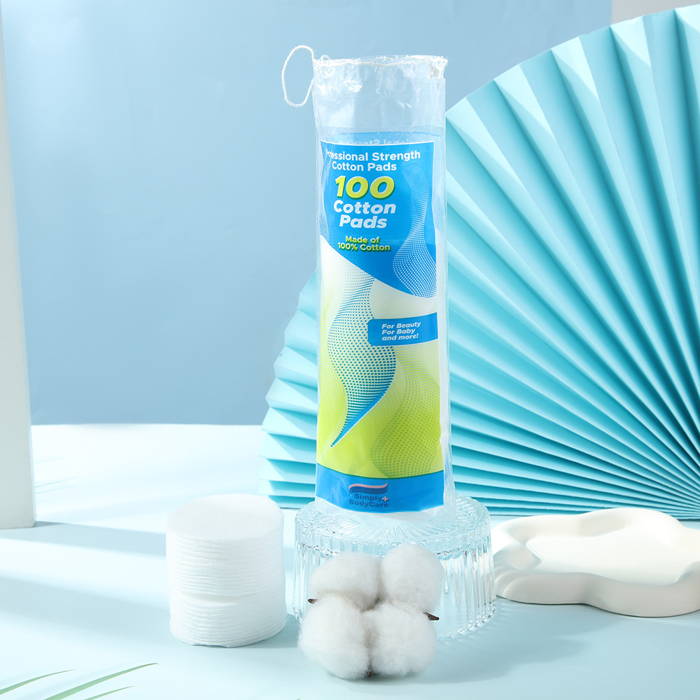 Bolsas transfronterizas de algodón redondo, algodón salicílico grueso, algodón redondo no flocante, algodón limpio y desmaquillaje al por mayor