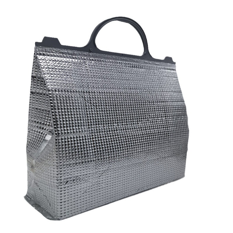 珍珠棉塑料手提袋方底铝箔保温袋外卖保冷热立体袋雪糕加厚手挽袋